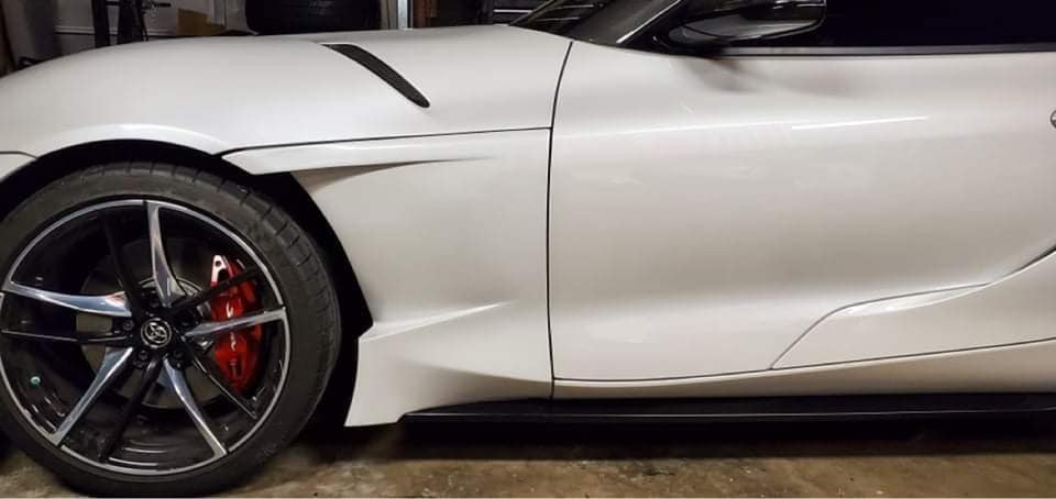 EVS STYLE CARBON FIBER FRONT FENDERS - A90 SUPRA