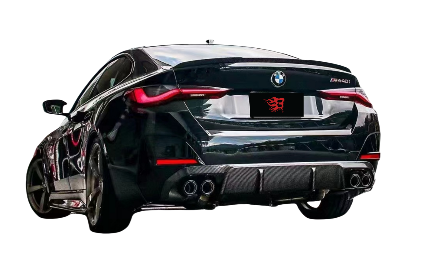 3D STYLE CARBON FIBER REAR DIFFUSER - BMW G22/23/26 4 SERIES