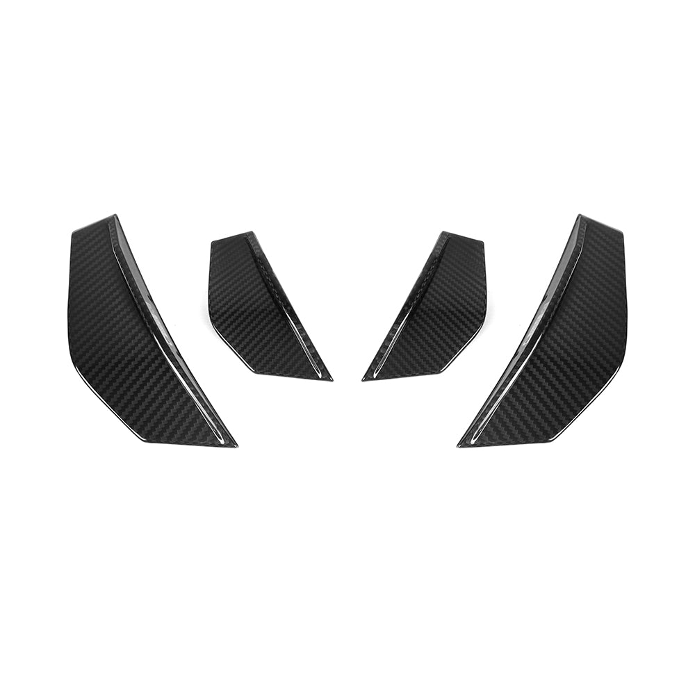 SQ Style Carbon Fiber Front Side Canard - BMW F87 M2