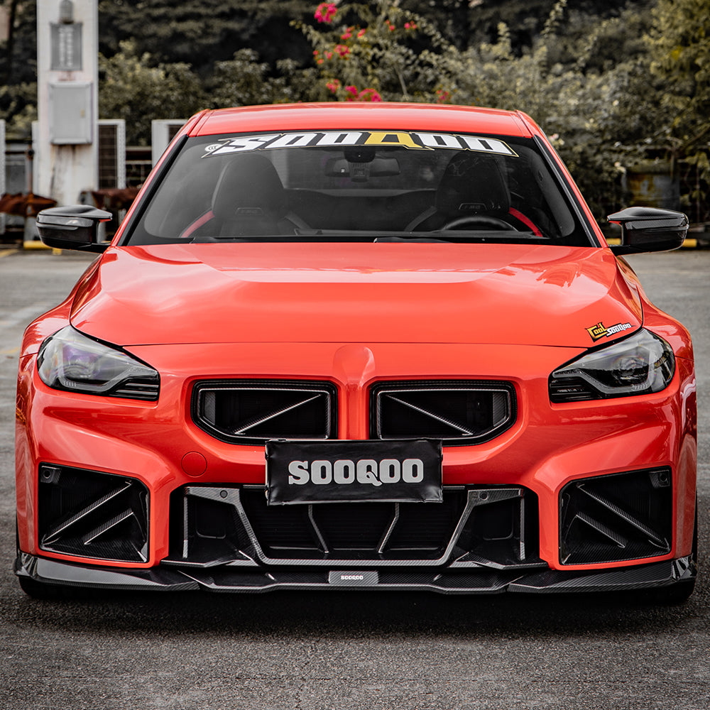 SQ-B Style Carbon Fiber Front Lip - BMW G87 M2
