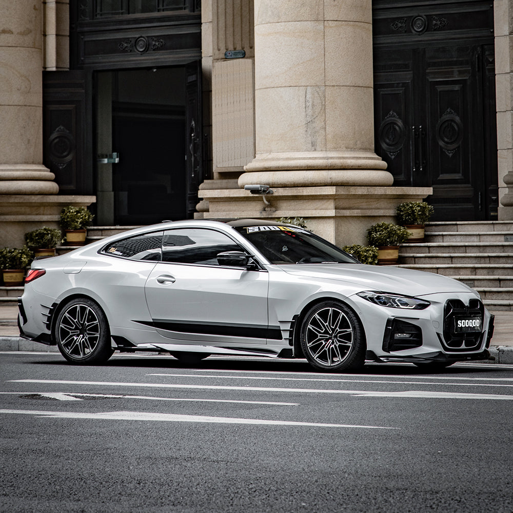 SQ Style Carbon Fiber Side Skirt - BMW G22 4 Series