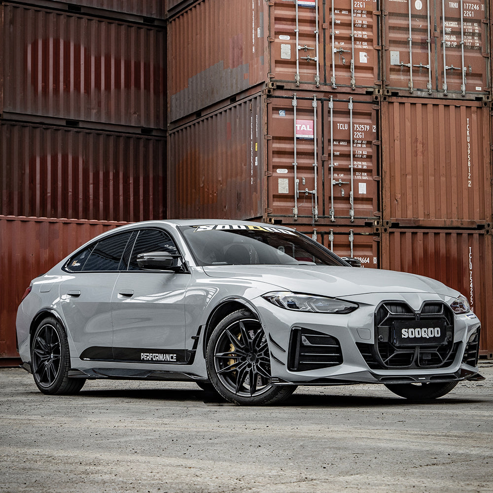 SQ Style Carbon Fiber Side Skirt - BMW G26 4 Series