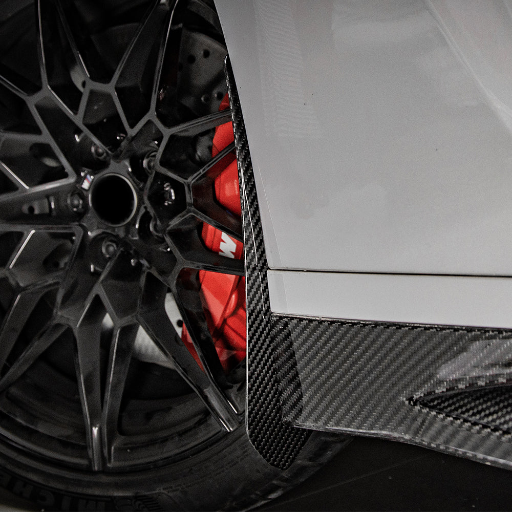 SQ Style Carbon Fiber Front Mud Flaps - BMW G80 M3