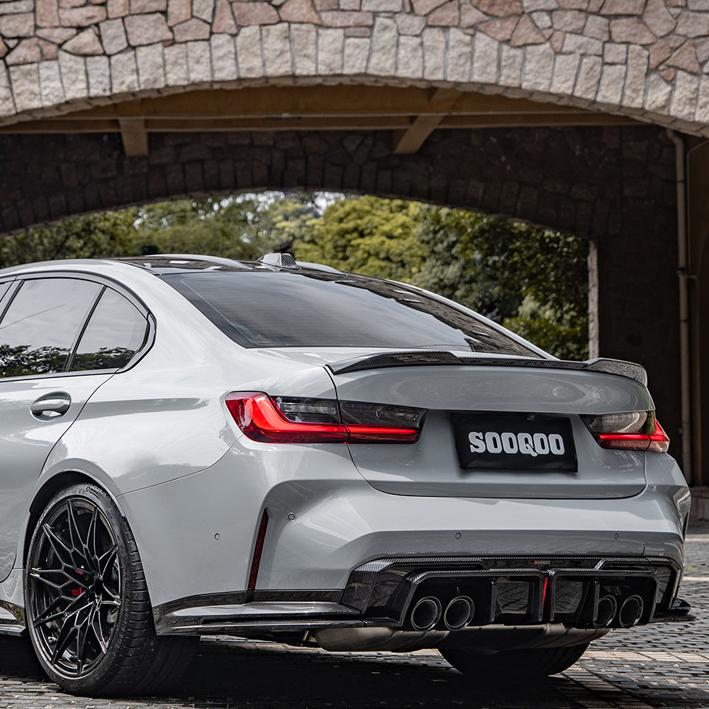 SQ Style Carbon Fiber Rear Splitter - BMW G82 M4