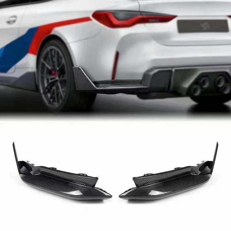 CARBON FIBER REAR CANARD SPLITTERS - BMW G80 M3 & G82/G83 M4