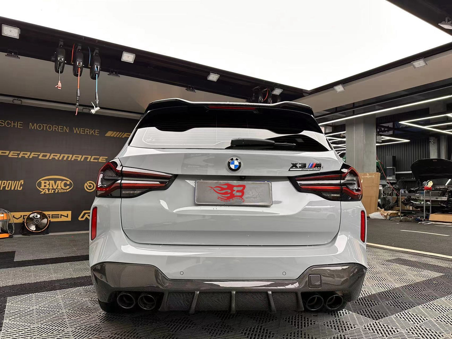 RKP STYLE CARBON FIBER REAR DIFFUSER - BMW F97 X3M & F98 X4M