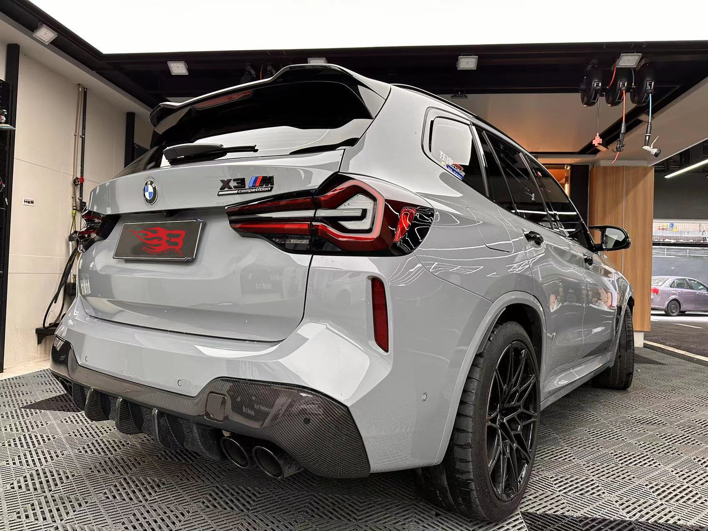 RKP STYLE CARBON FIBER REAR DIFFUSER - BMW F97 X3M & F98 X4M