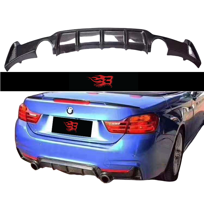 MP STYLE CARBON FIBER REAR DIFFUSER - BMW F32/33/36 4 SERIES