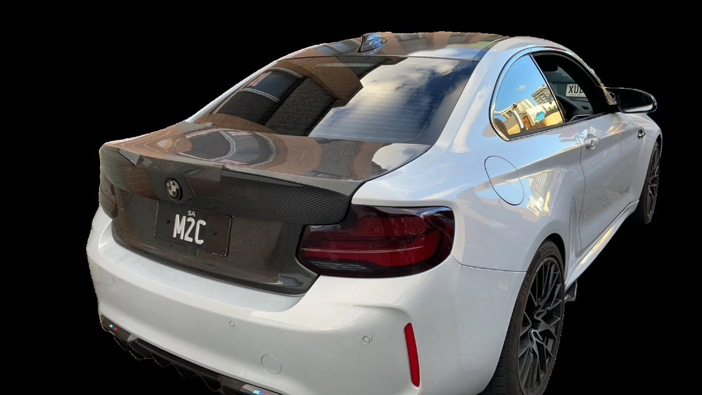 MP STYLE CARBON FIBER REAR TRUNK - BMW F87 M2 & M2 COMPETITION