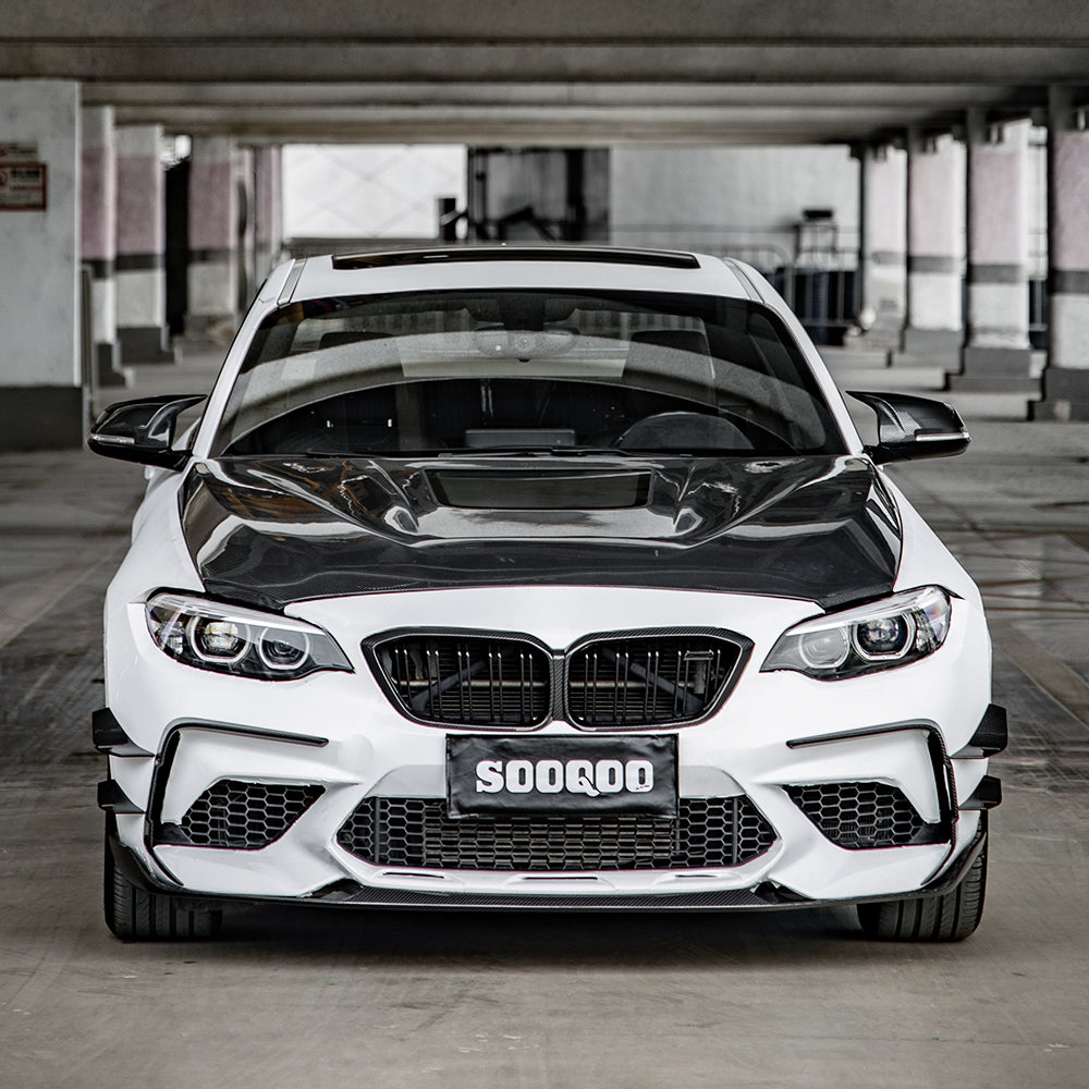 SQ Style Carbon Fiber Front Canards - BMW  F87 M2 LCI