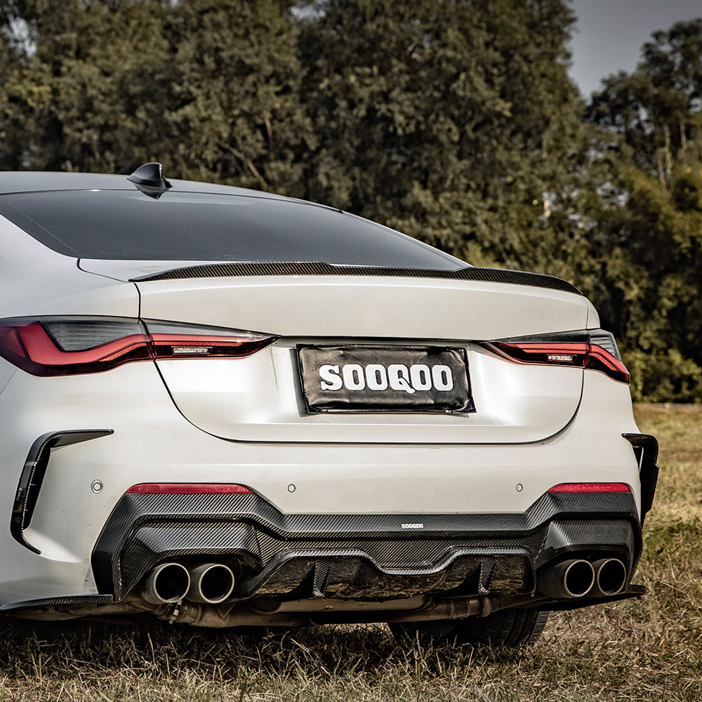 SQ Style Carbon Fiber Diffuser - BMW G22 0 4 Series