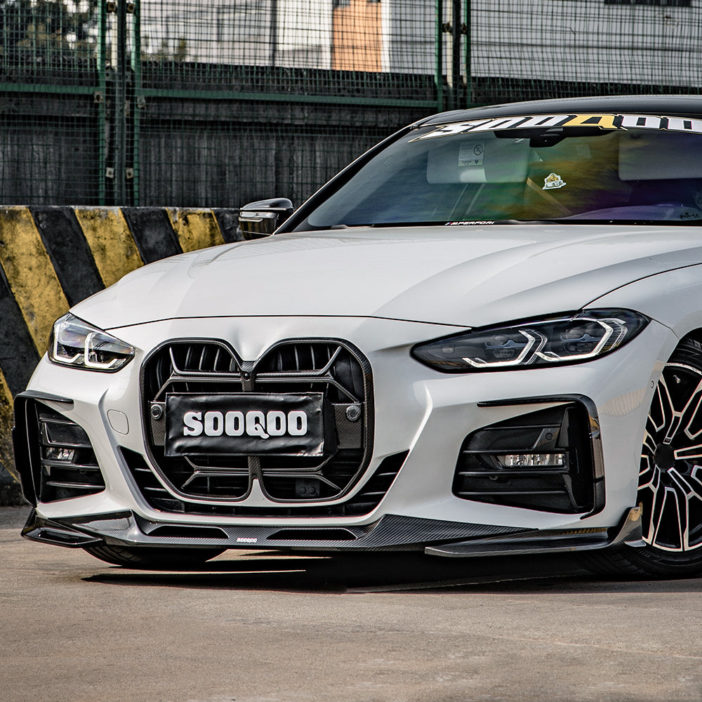 SQ Style Carbon Fiber Front Lip - BMW G22 4 Series